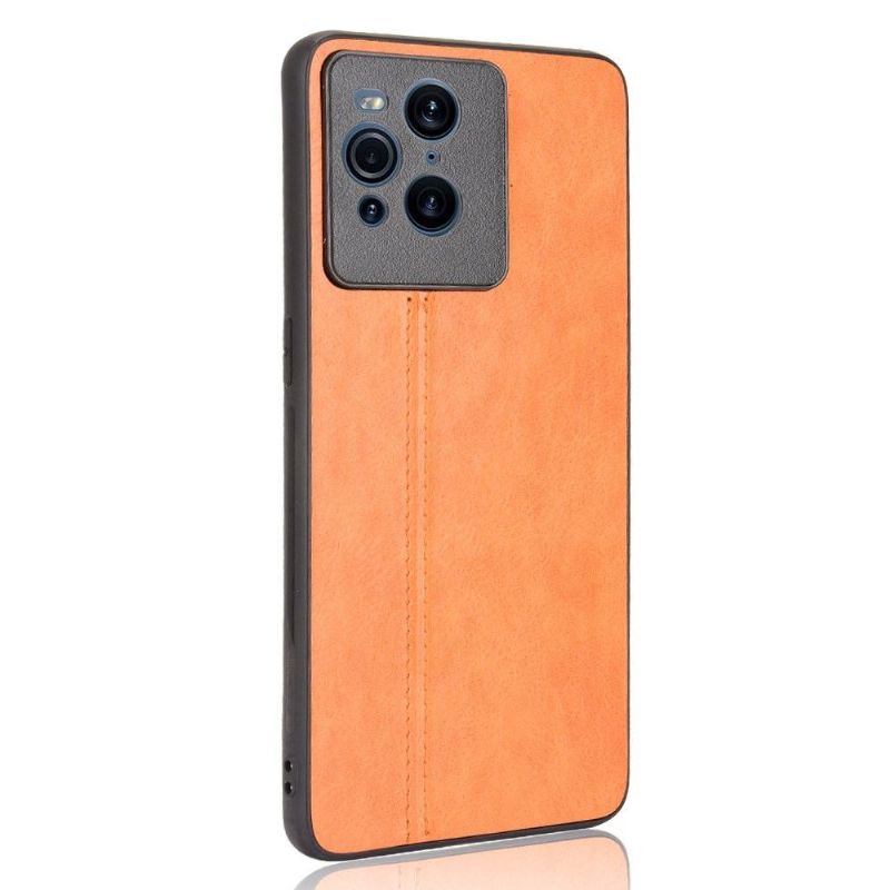 Kryt Na Oppo Find X3 Pro Kožený Efekt