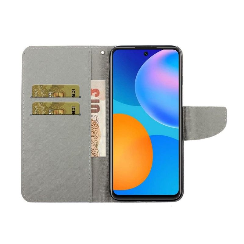 Flipové Pouzdro Na Huawei P Smart 2021 Barevné Listy