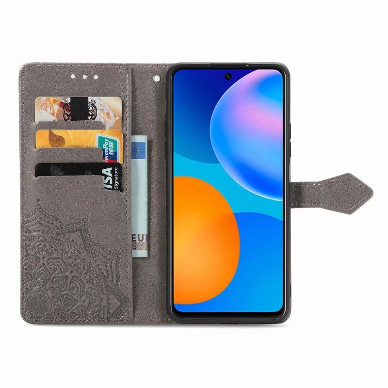 Flipové Pouzdro Na Huawei P Smart 2021 Držák Karty Mandala