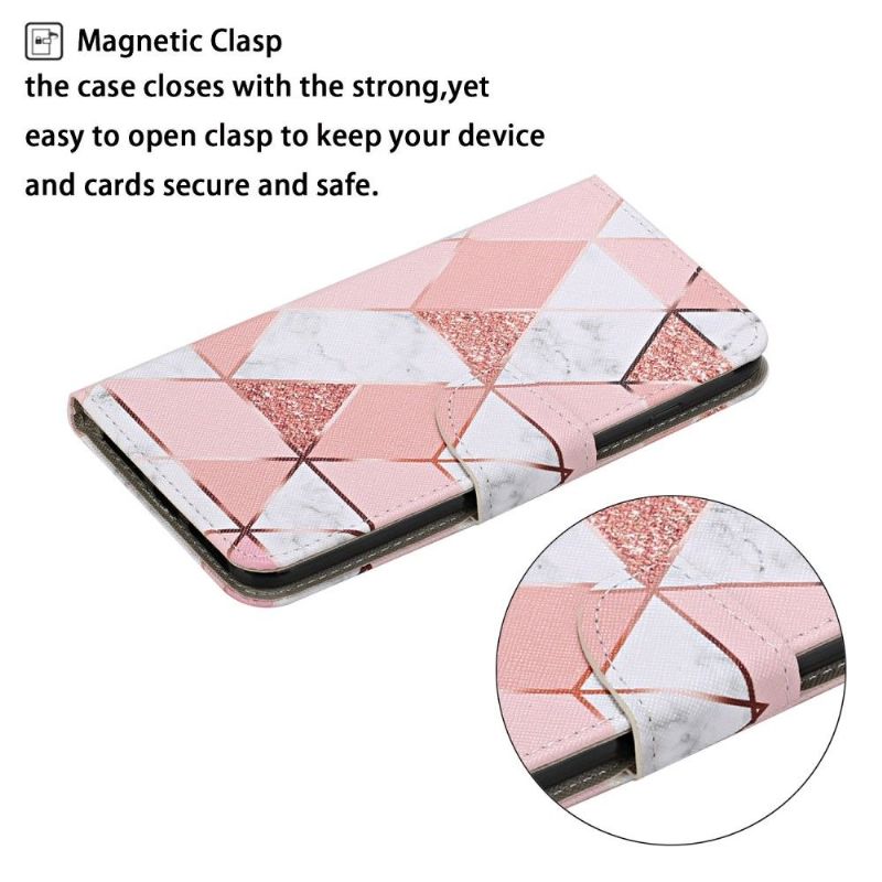 Flipové Pouzdro Na Huawei P Smart 2021 Elegantní Geometrie