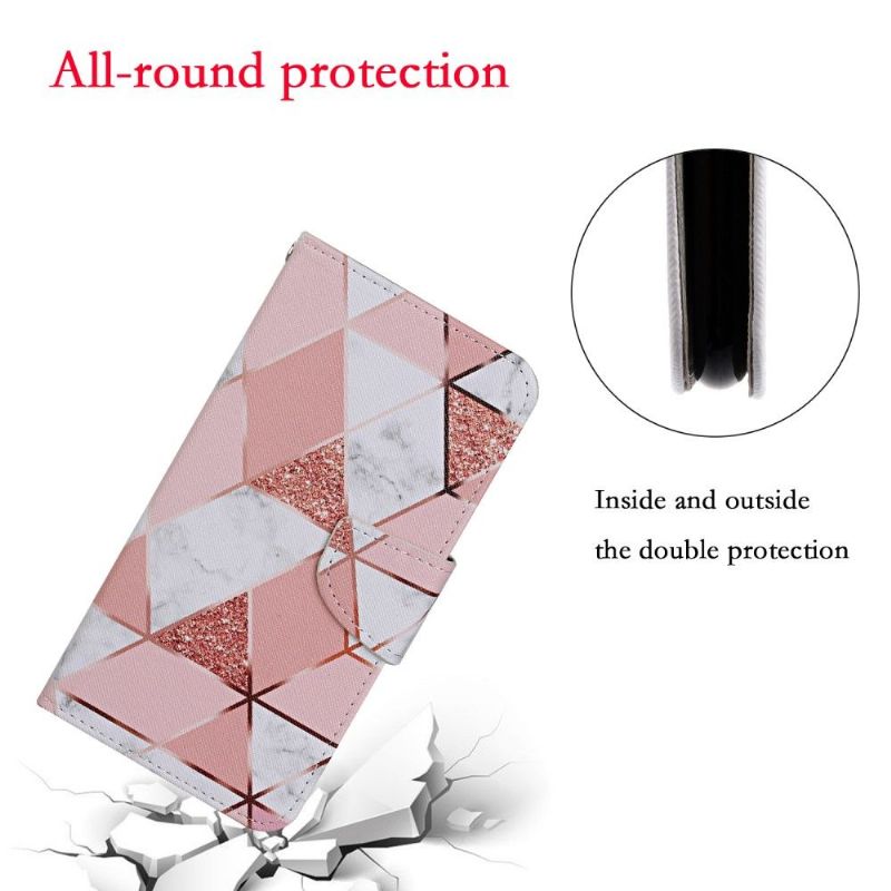 Flipové Pouzdro Na Huawei P Smart 2021 Elegantní Geometrie
