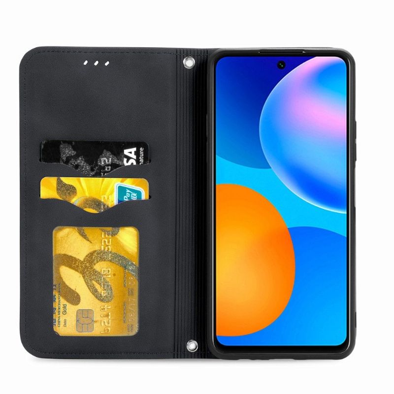Flipové Pouzdro Na Huawei P Smart 2021 Obchodní Retro