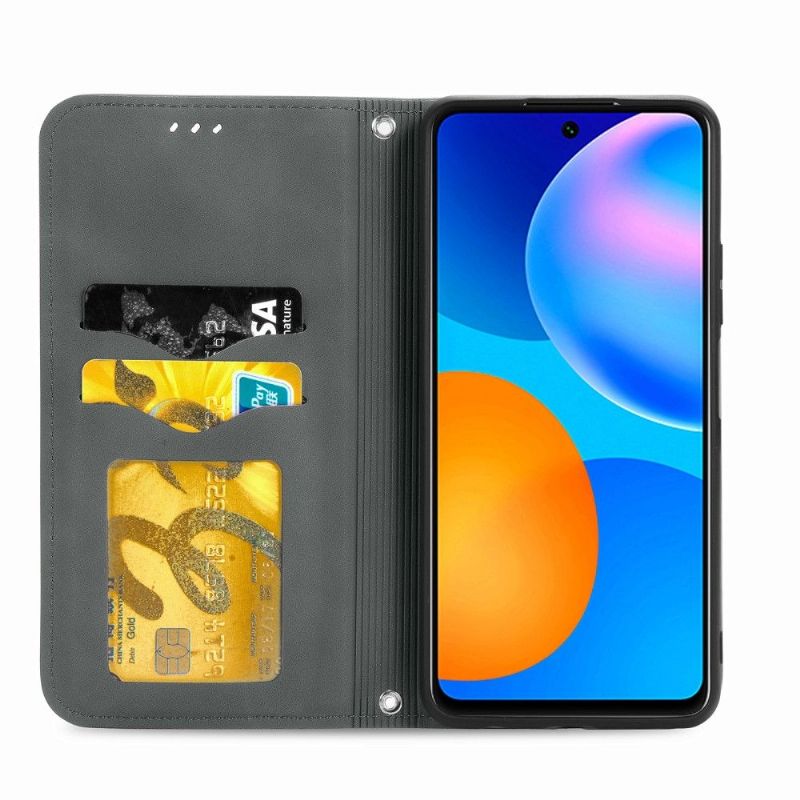 Flipové Pouzdro Na Huawei P Smart 2021 Obchodní Retro