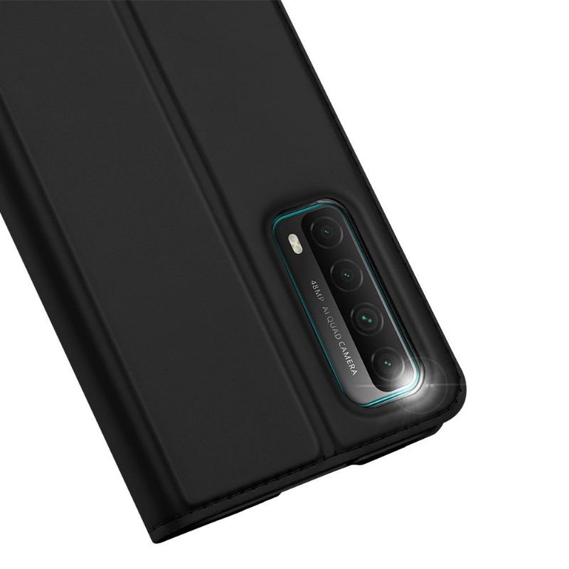 Flipové Pouzdro Na Huawei P Smart 2021 Obchodní Saténový Efekt