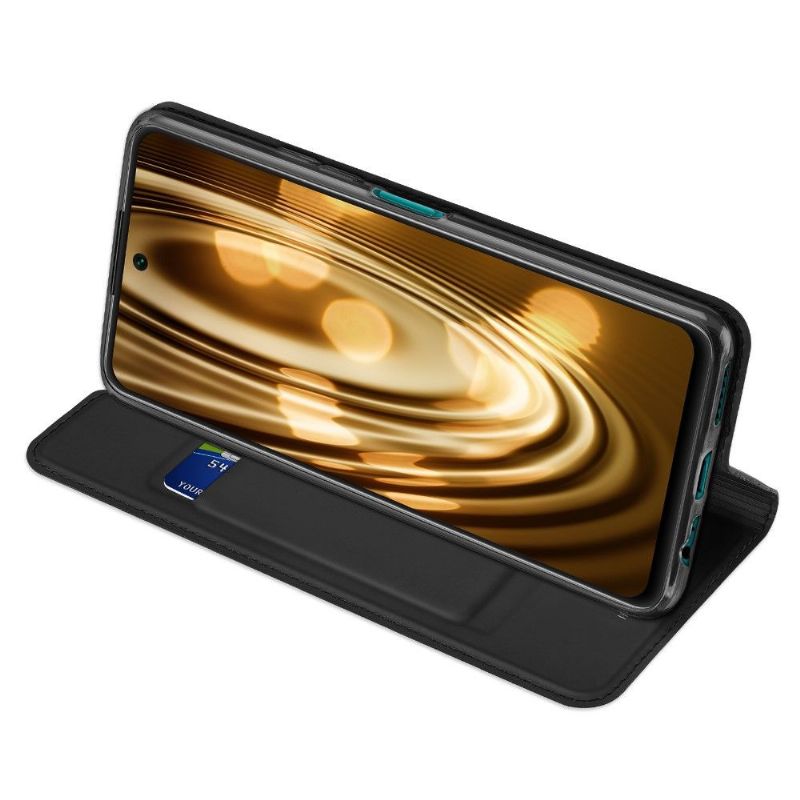Flipové Pouzdro Na Huawei P Smart 2021 Obchodní Saténový Efekt