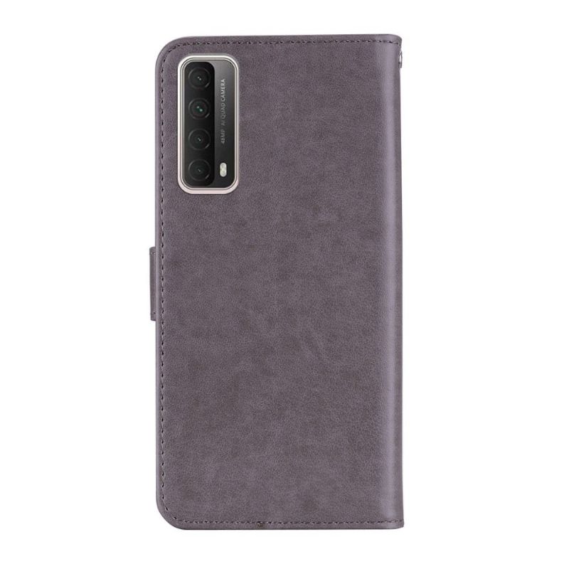Flipové Pouzdro Na Huawei P Smart 2021 Reliéfní Sova