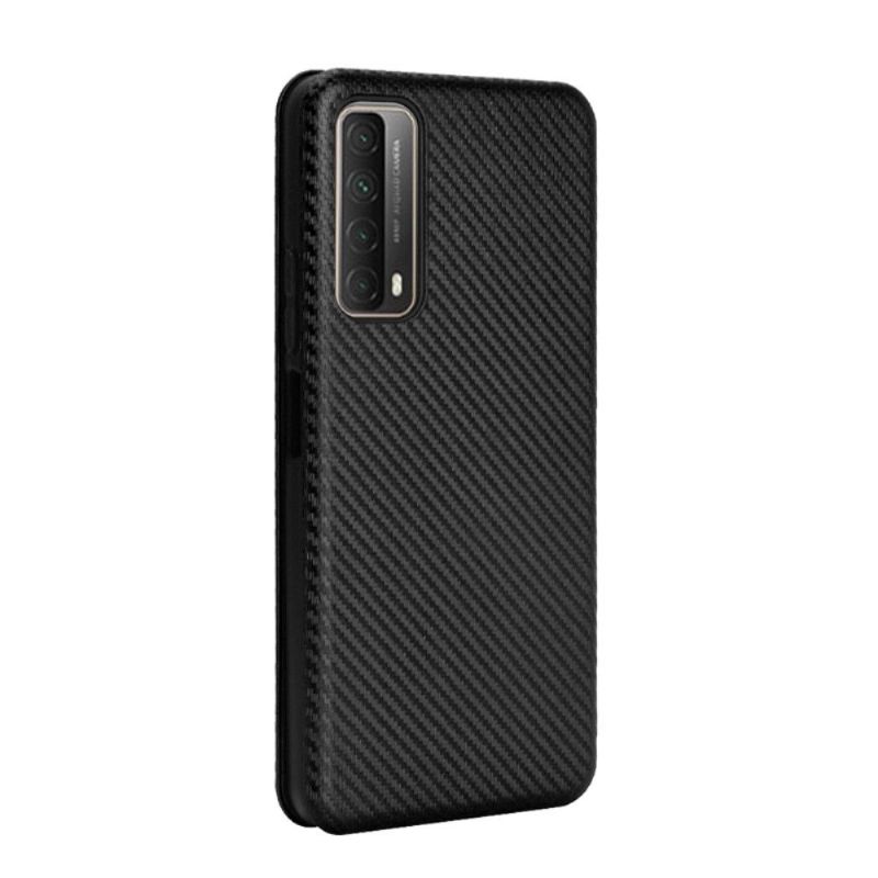 Flipové Pouzdro Na Huawei P Smart 2021 Umělá Kůže Ve Stylu Uhlíkových Vláken