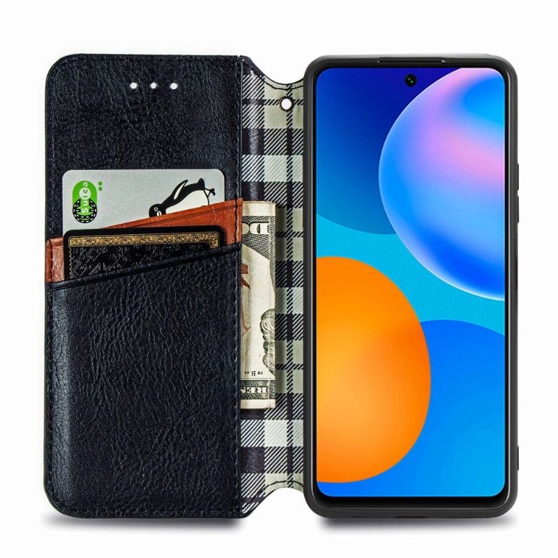 Kožené Pouzdro Na Huawei P Smart 2021 Držák Karty Kub Design