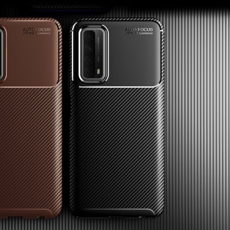Kryt Na Huawei P Smart 2021 Efekt Uhlíkových Vláken