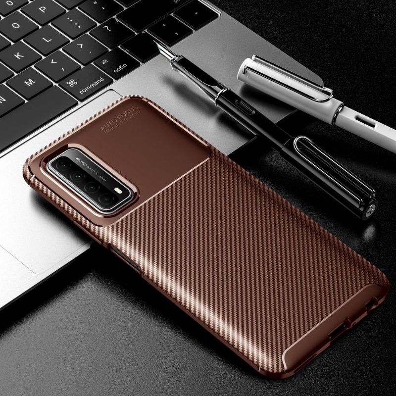 Kryt Na Huawei P Smart 2021 Efekt Uhlíkových Vláken