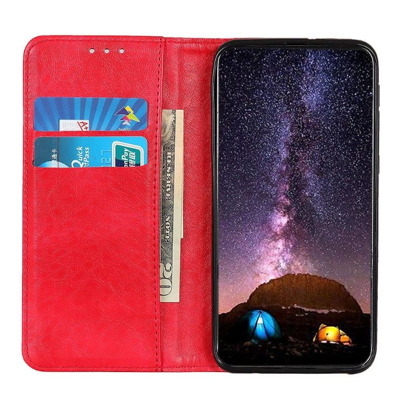 Kryty Na Mobil Na Huawei P Smart 2021 Flipové Pouzdro Držitel Karty S Koženými Efekty Simone