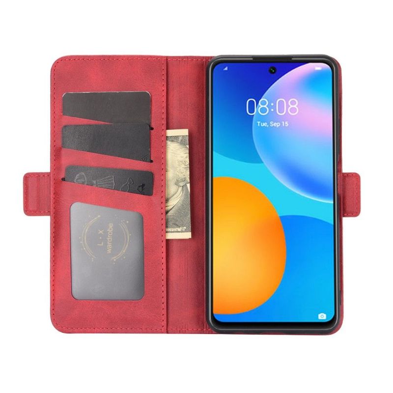 Pouzdra Na Huawei P Smart 2021 Peněženkové Pouzdro Efekt Matné Kůže