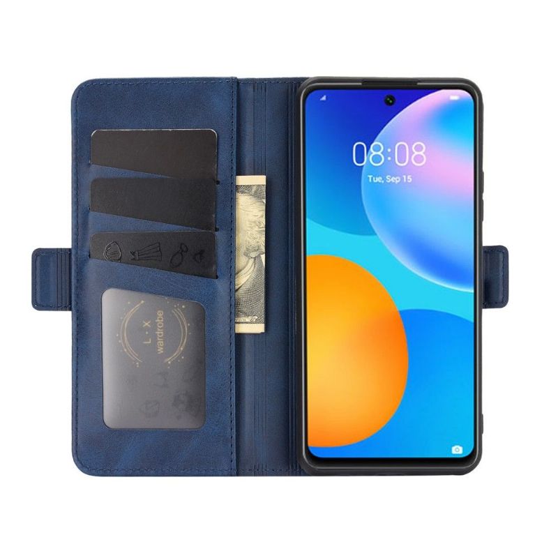 Pouzdra Na Huawei P Smart 2021 Peněženkové Pouzdro Efekt Matné Kůže