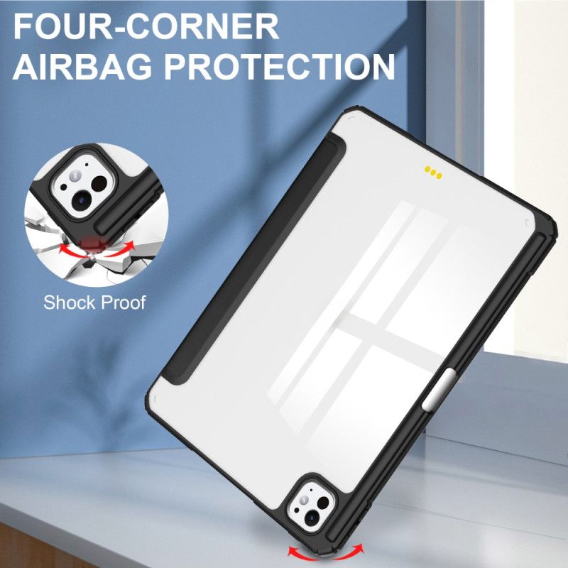 iPad Pro 13 (2025) Průhledné Pouzdro Z Umělé Kůže