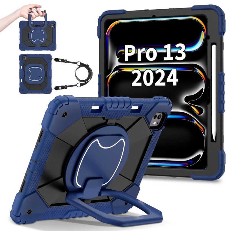 Kryt iPad Pro 13 (2025) Dvoubarevný Stojan A Ramenní Popruh