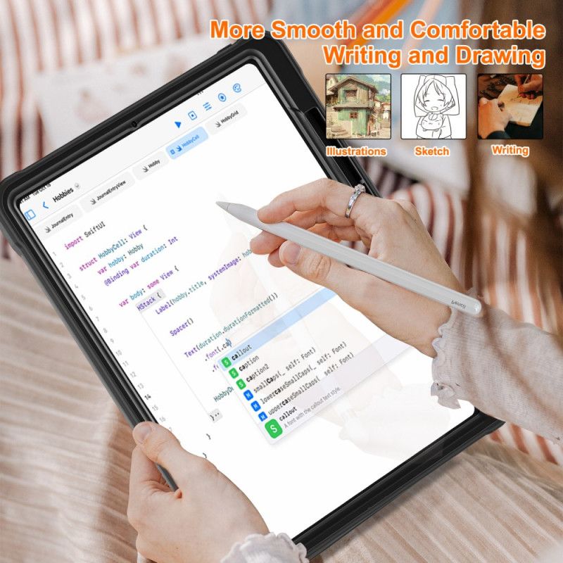 Kryt iPad Pro 13 (2025) Kryty Na Mobil Otočný Stojan A Držák Stylusu