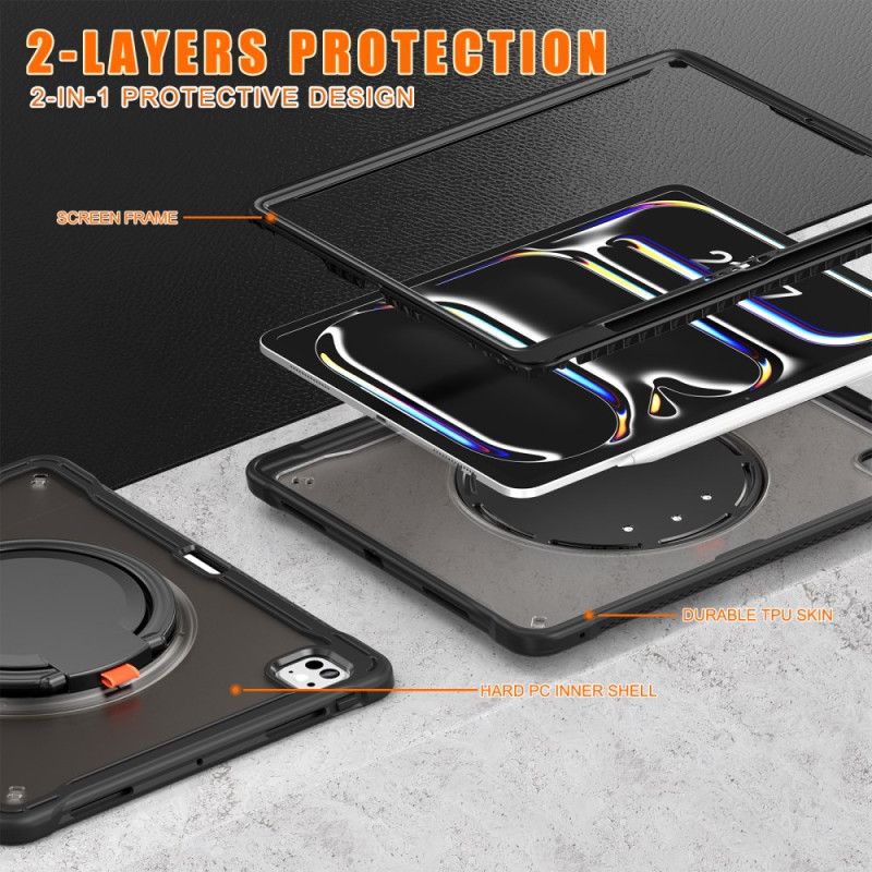 Kryt iPad Pro 13 (2025) Kryty Na Mobil Otočný Stojan A Držák Stylusu