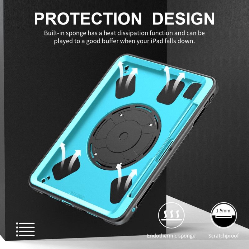 Kryt iPad Pro 13 (2025) Odolný Držák Na Prsteny A Ramenní Popruh