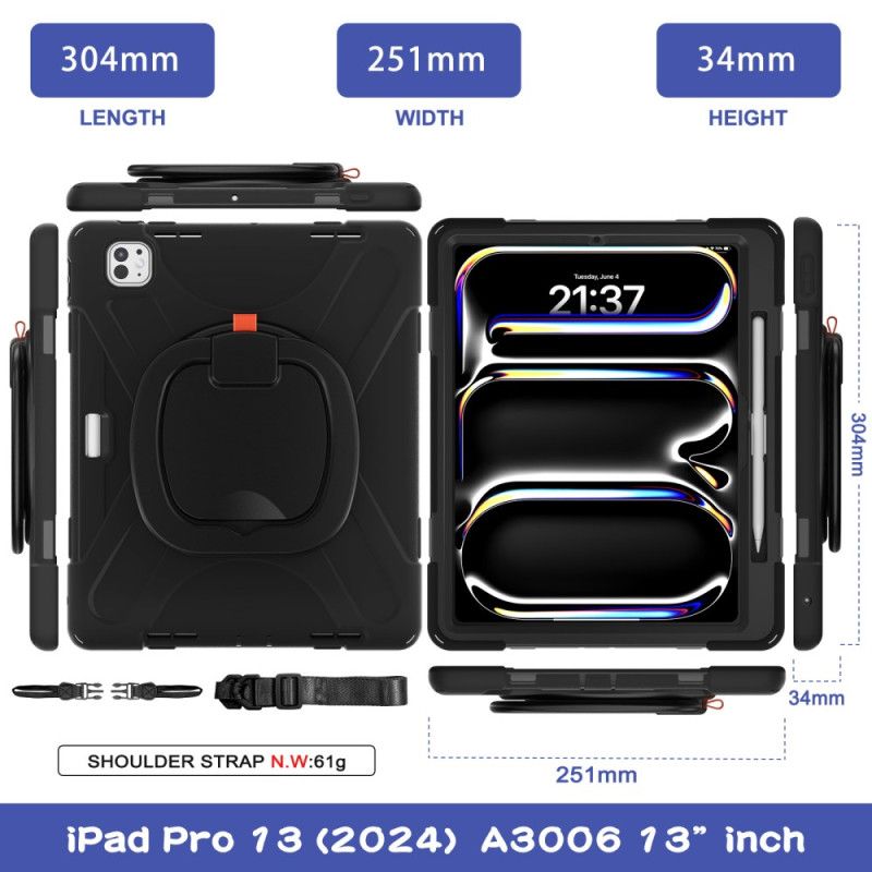 Kryt iPad Pro 13 (2025) Otočný Stojan A Rukojeť