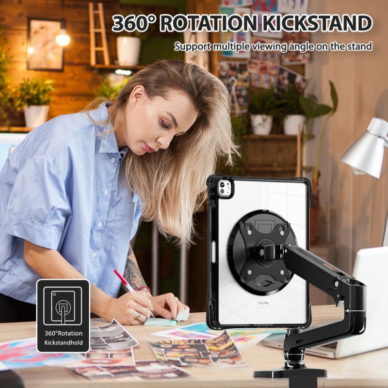 Kryt iPad Pro 13 (2025) Průhledný Se Stojánkem