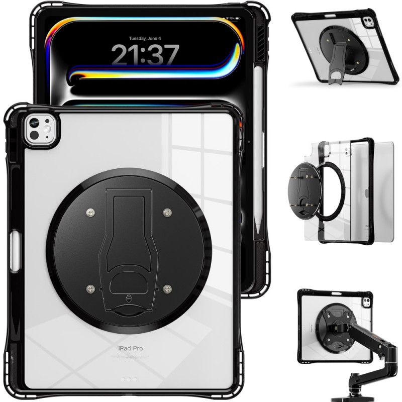 Kryt iPad Pro 13 (2025) Průhledný Se Stojánkem