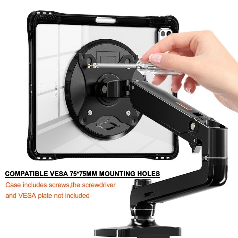 Kryt iPad Pro 13 (2025) Průhledný Se Stojánkem