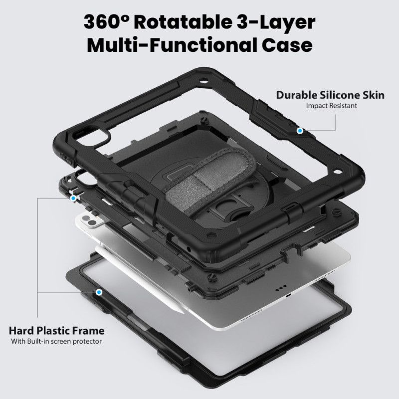 Kryt iPad Pro 13 (2025) Robustní S Ochranou Obrazovky A Ramenním Popruhem