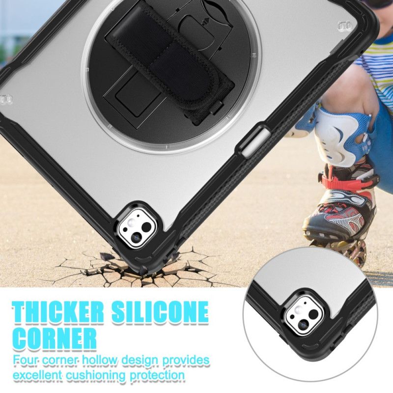 Kryt iPad Pro 13 (2025) Stojan A Otočný Popruh Na Ruku