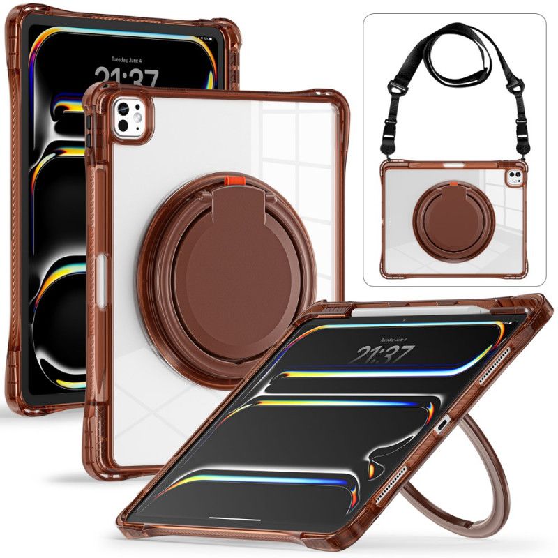 Kryt Na iPad Pro 13 (2025) Nastavitelný Stojan A Ramenní Popruh