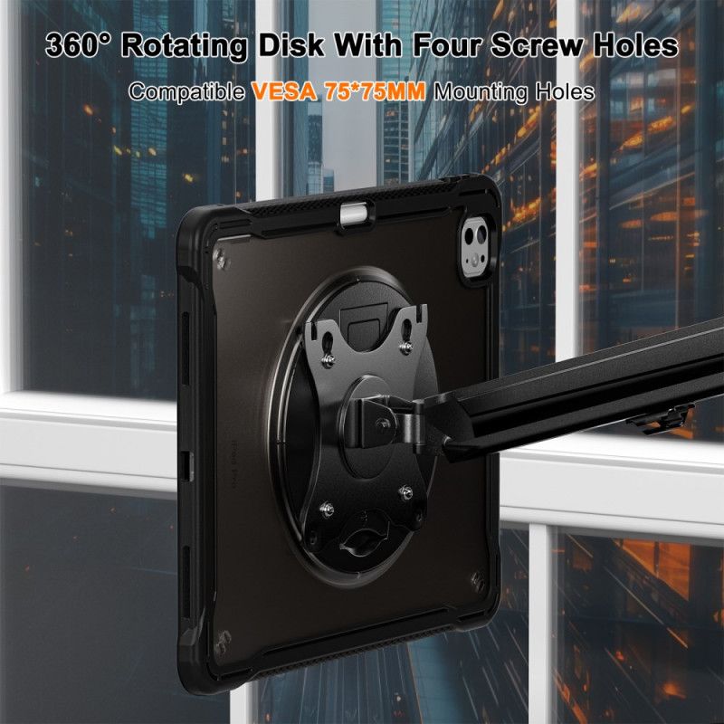 Kryt Na iPad Pro 13 (2025) Průsvitné Se Stojánkem