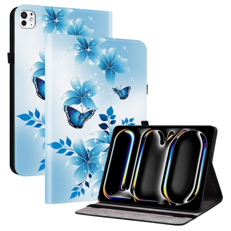 Pouzdro iPad Pro 13 (2025) Modří Motýli