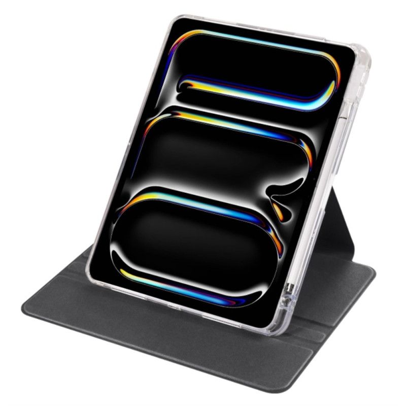 Pouzdro iPad Pro 13 (2025) Otočný Stojánek A Odnímatelná Průhledná Zadní Strana