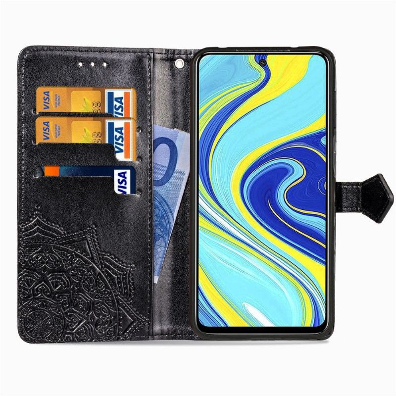 Flipové Pouzdro Na Xiaomi Redmi Note 9S / Redmi Note 9 Pro Držák Karty Mandala