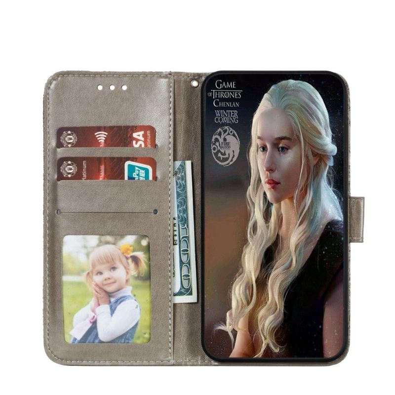 Flipové Pouzdro Na Xiaomi Redmi Note 9S / Redmi Note 9 Pro Květinová Krajka