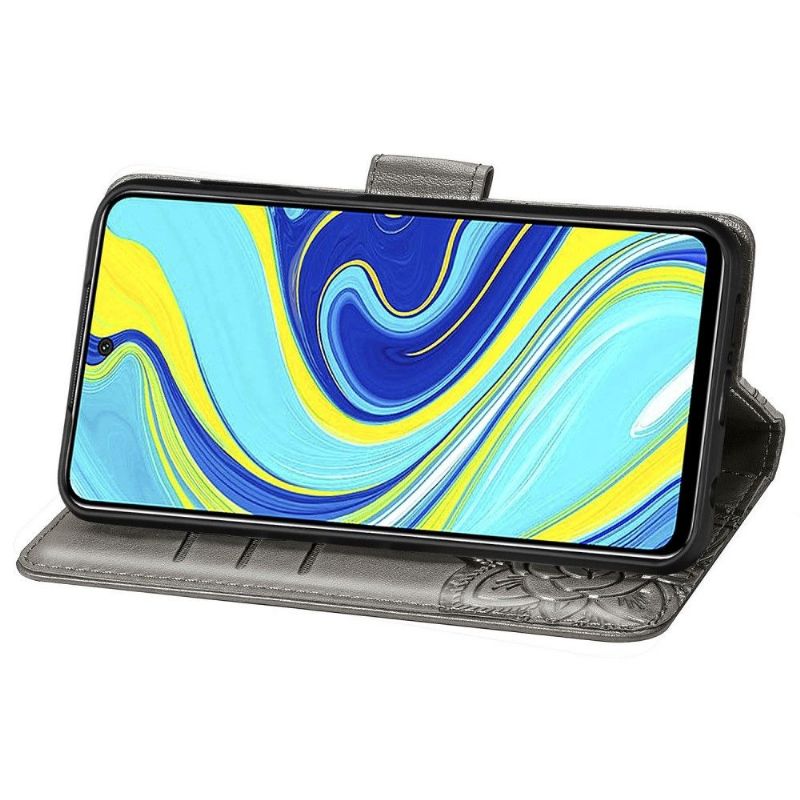 Flipové Pouzdro Na Xiaomi Redmi Note 9S / Redmi Note 9 Pro Reliéfní Motýl