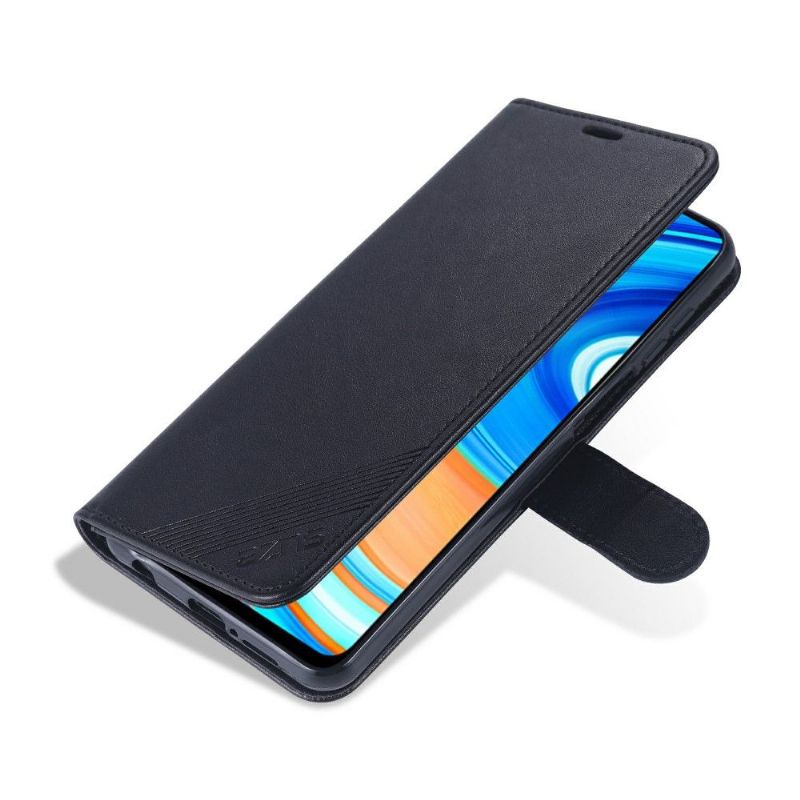 Flipové Pouzdro Na Xiaomi Redmi Note 9S / Redmi Note 9 Pro Retro Kožený Efekt Azns