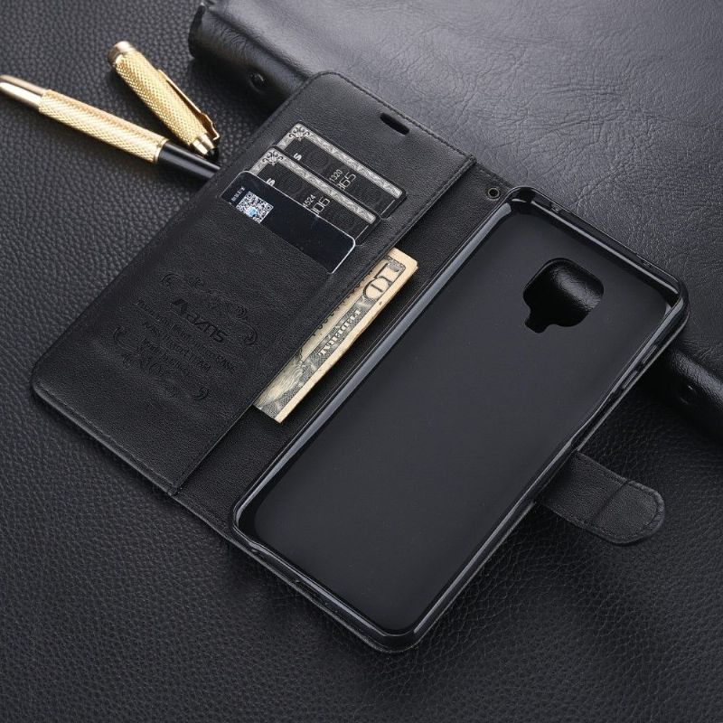 Flipové Pouzdro Na Xiaomi Redmi Note 9S / Redmi Note 9 Pro Retro Kožený Efekt Azns
