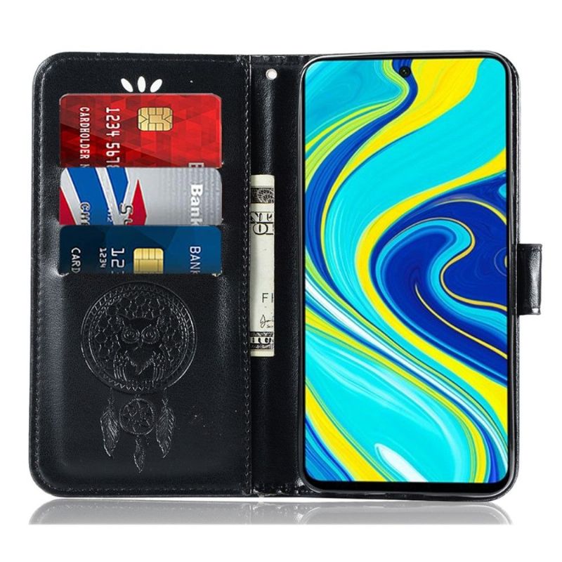 Flipové Pouzdro Na Xiaomi Redmi Note 9S / Redmi Note 9 Pro Sova Lapač Snů