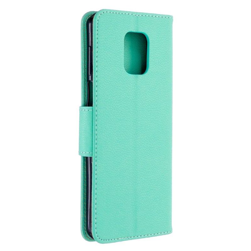 Kožené Pouzdro Folio Na Xiaomi Redmi Note 9S / Redmi Note 9 Pro Flipové Pouzdro Efekt Zrnité Kůže