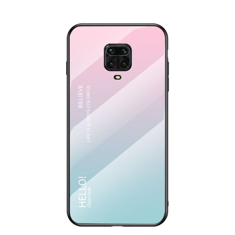 Kryt Na Xiaomi Redmi Note 9S / Redmi Note 9 Pro Skleněná Zadní Strana S Barevným Přechodem