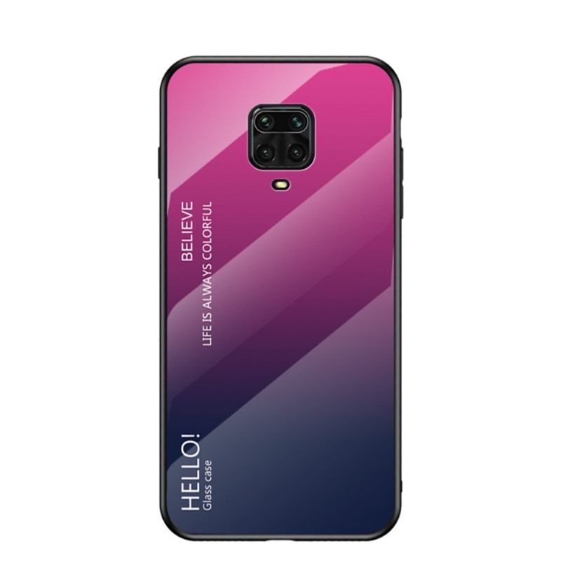 Kryt Na Xiaomi Redmi Note 9S / Redmi Note 9 Pro Skleněná Zadní Strana S Barevným Přechodem