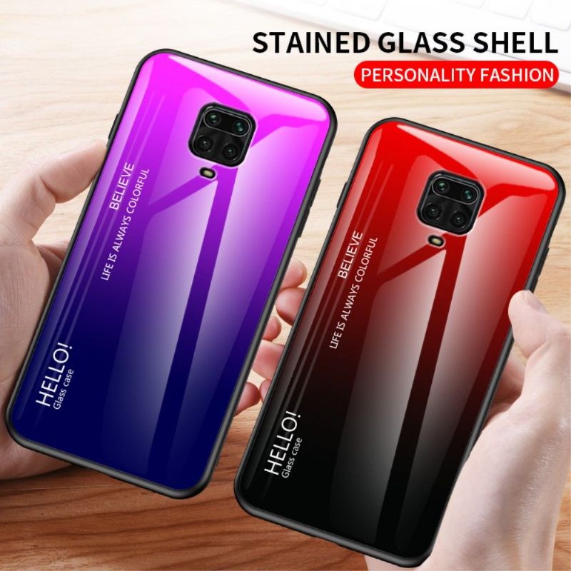 Kryt Na Xiaomi Redmi Note 9S / Redmi Note 9 Pro Skleněná Zadní Strana S Barevným Přechodem