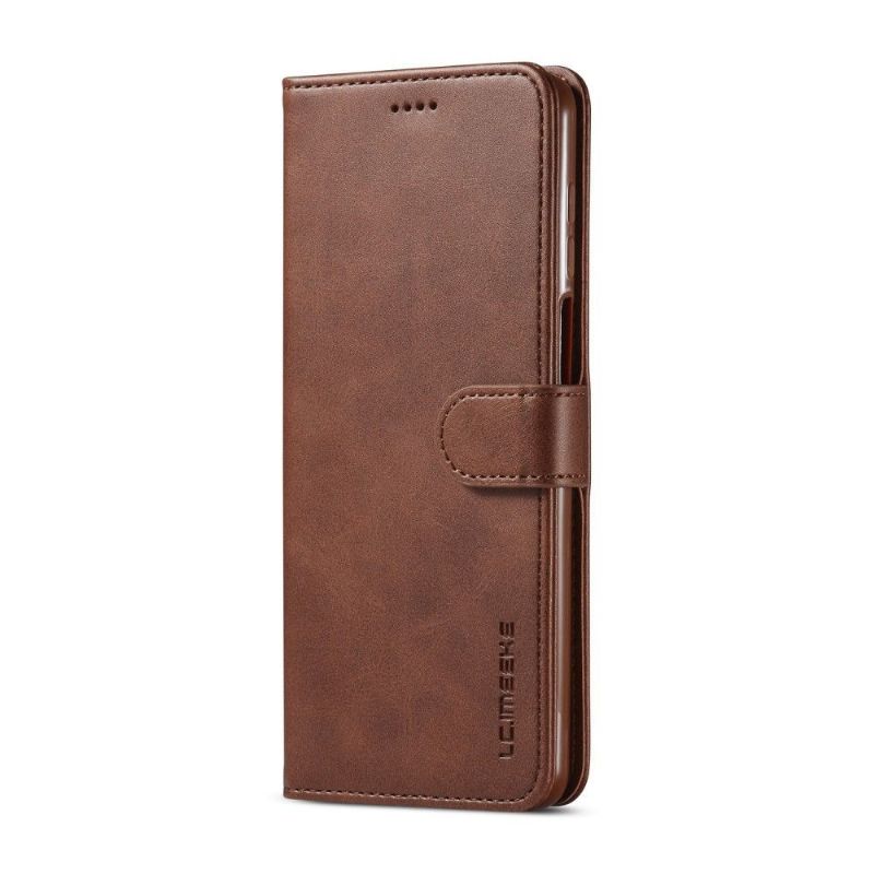 Pouzdra Na Xiaomi Redmi Note 9S / Redmi Note 9 Pro Flipové Pouzdro Kožený Efekt Lc.imeeke