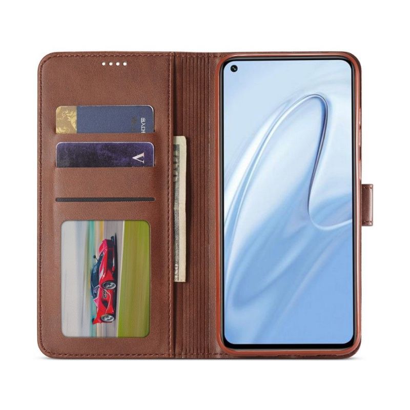 Pouzdra Na Xiaomi Redmi Note 9S / Redmi Note 9 Pro Flipové Pouzdro Kožený Efekt Lc.imeeke