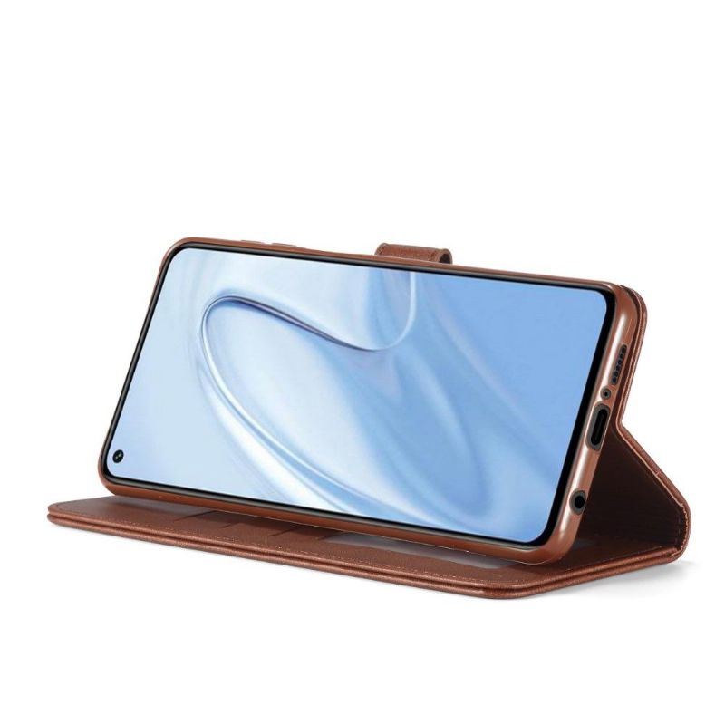 Pouzdra Na Xiaomi Redmi Note 9S / Redmi Note 9 Pro Flipové Pouzdro Kožený Efekt Lc.imeeke