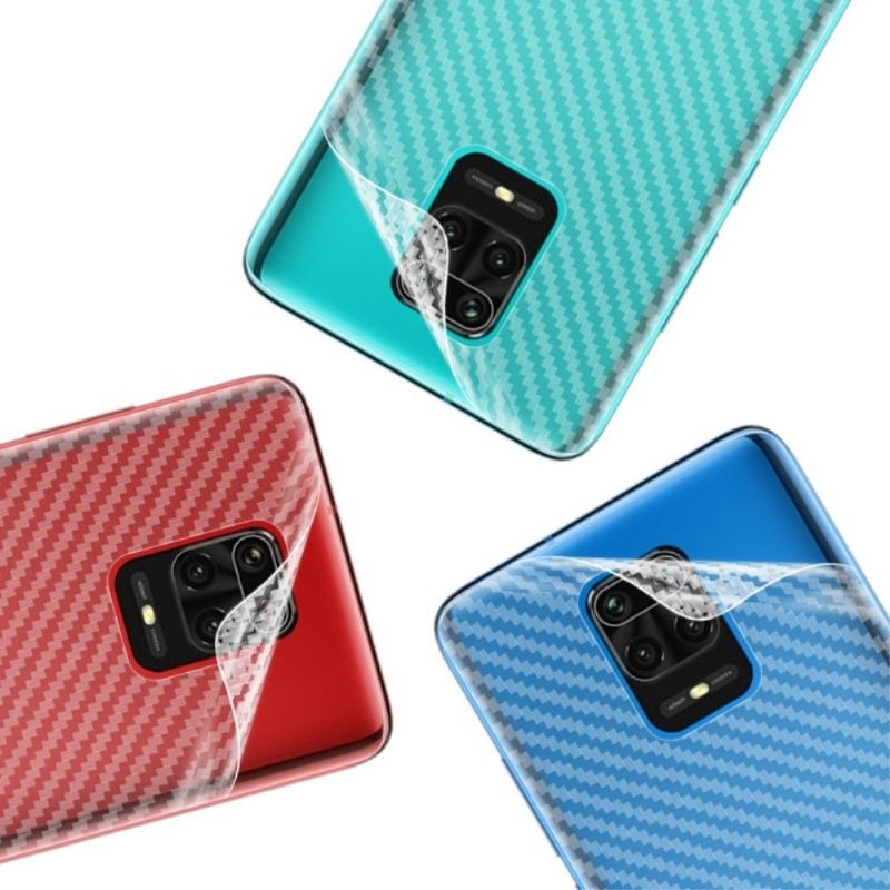 Uhlíkové Zadní Fólie Pro Xiaomi Redmi Note 9 Pro (2 Kusy)