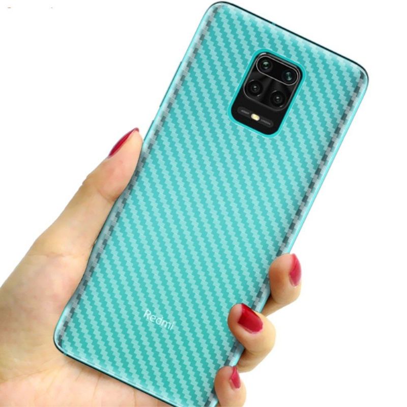Uhlíkové Zadní Fólie Pro Xiaomi Redmi Note 9 Pro (2 Kusy)