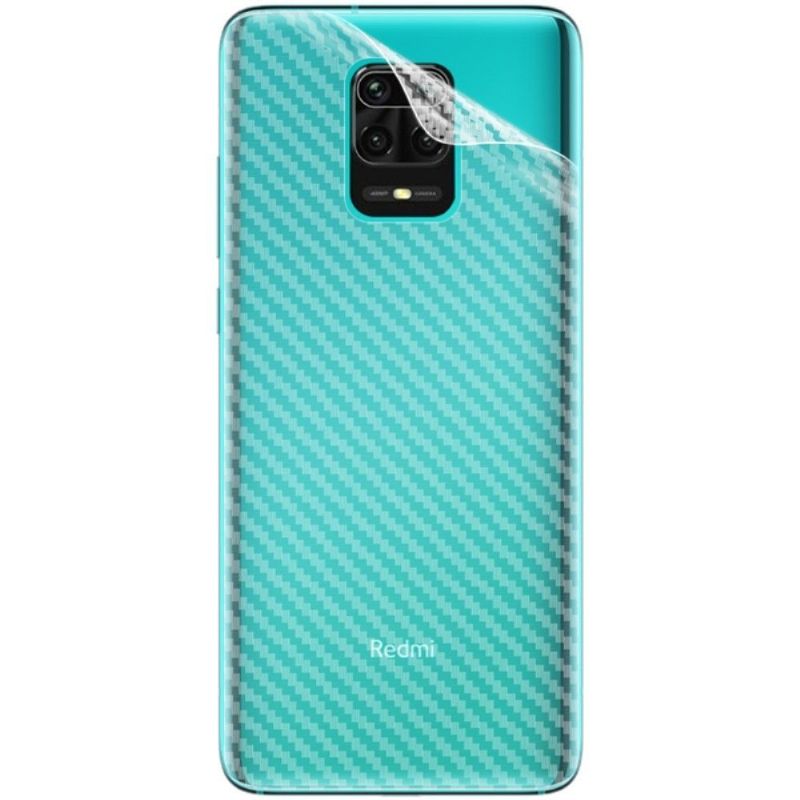 Uhlíkové Zadní Fólie Pro Xiaomi Redmi Note 9 Pro (2 Kusy)