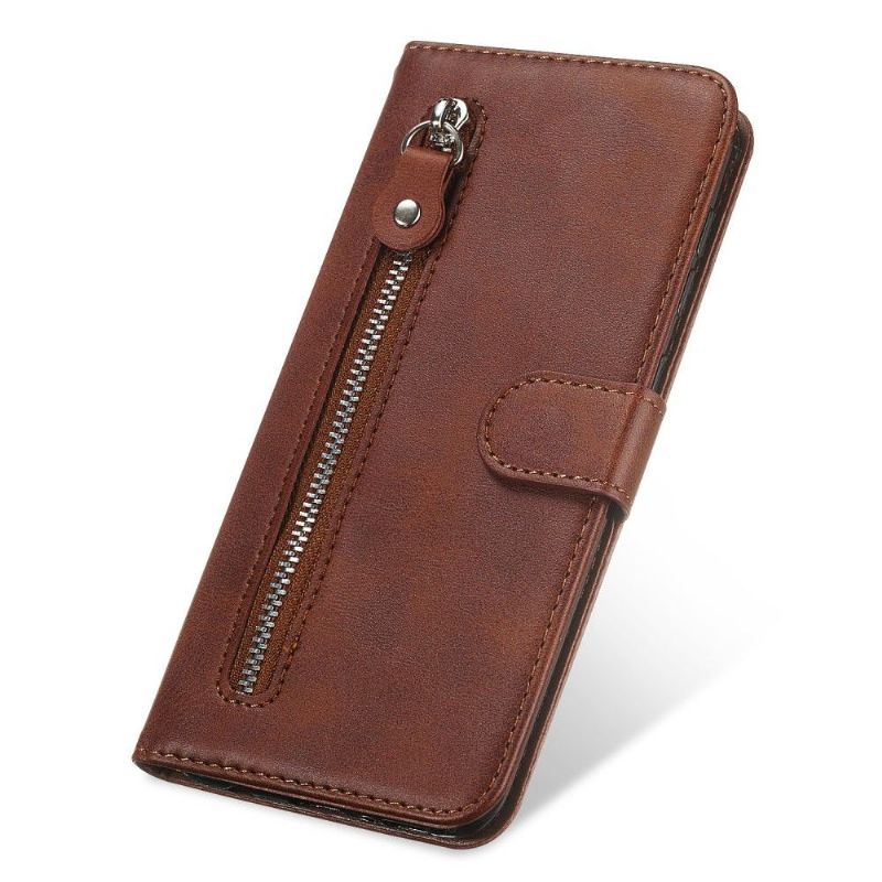 Flipové Pouzdro Na Huawei Y6p Funkce Podpory Kapsy Na Zip