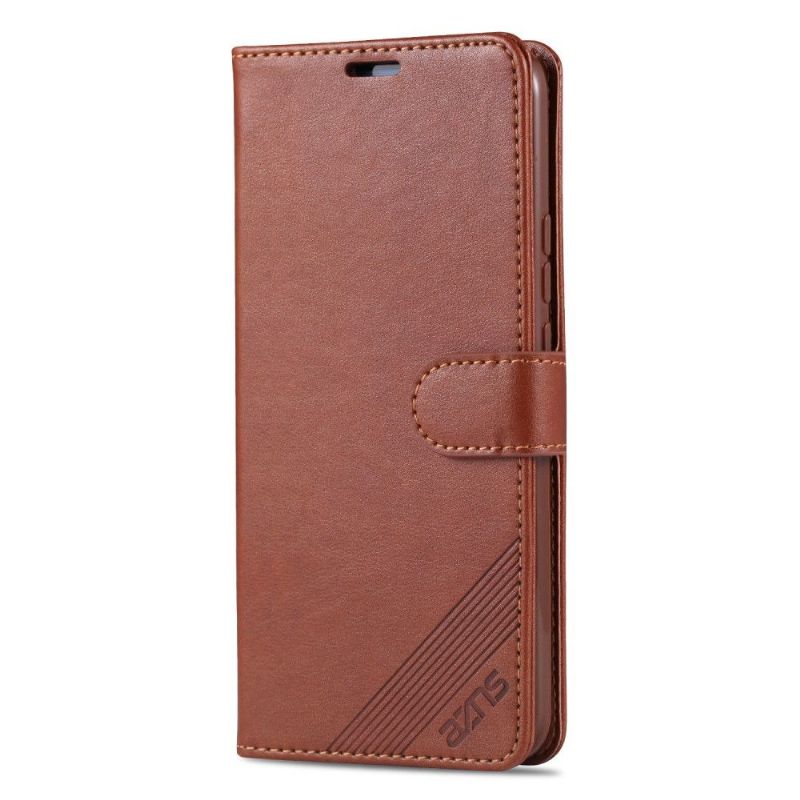 Kožené Pouzdro Na Huawei Y6p Retro Kožený Efekt Azns